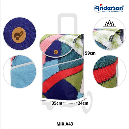 Wózek za zakupy ANDERSEN Scala MIX 112-333-A43