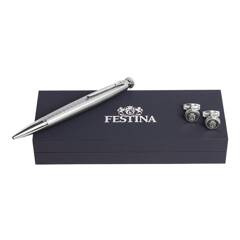 Zestaw upominkowy Festina długopis i spinki do mankietów - FJM221B + FSW3454B