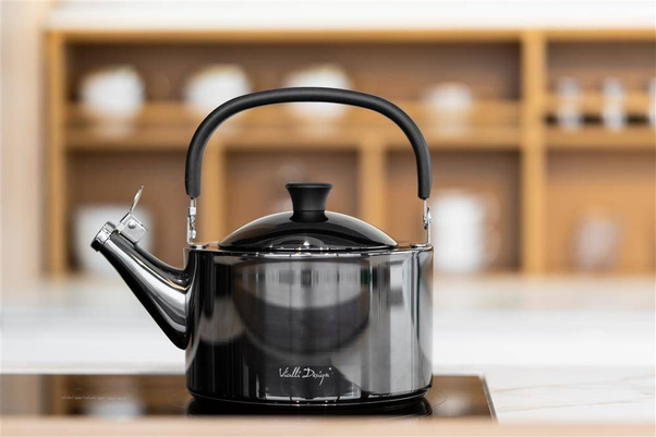 Czajnik 1,5l z gwizdkiem Diamante grafitowy polerowany 28180