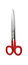 Nożyczki domowe czerwone 15cm 3006 6"