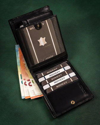 Duzy portfel meski ze skory naturalnej