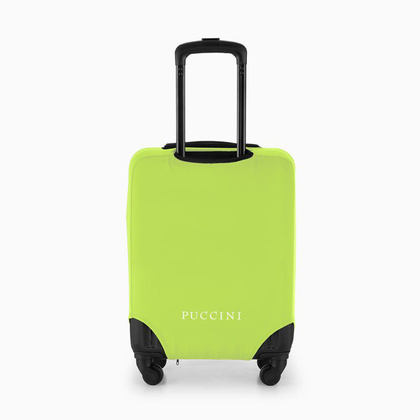 Elastyczny pokrowiec na małą walizkę PUCCINI PBC 6F Limonkowy