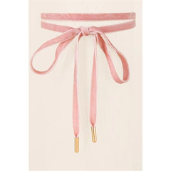 NASZYJNIK CHOKER VELVET - RÓŻOWY N484R