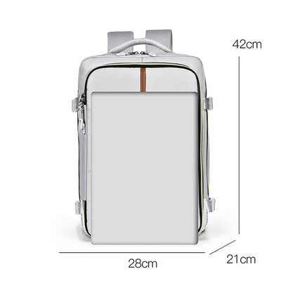 Plecak podróżny, kabinowy do samolotu, wodoodporny, 42x28x21cm PL179