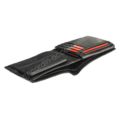 Portfel męski skórzany PIERRE CARDIN CB TILAK26 8806 RFID Czarno niebieski