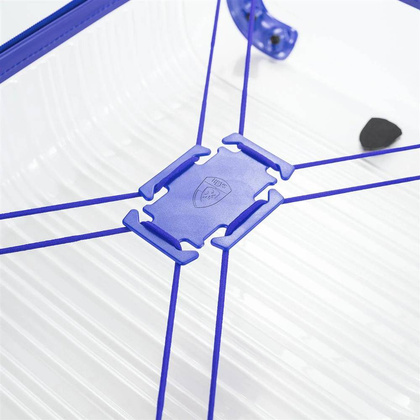 Heys X-Ray średnia niebieska transparentna walizka na kółkach