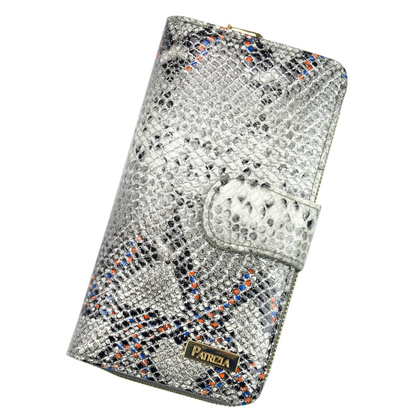 Portfel damski skórzany PELLUCCI SN-116 RFID popiel + róż