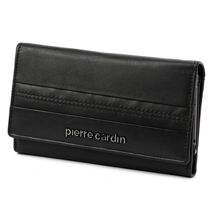 Portfel damski skórzany PIERRE CARDIN TILAK130 455 Czarny