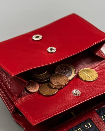 Średni portfel damski ze skóry naturalnej