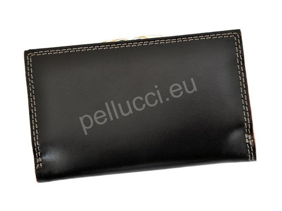 Portfel damski skórzany PELLUCCI Polo Club 8 PL10 Czerwony