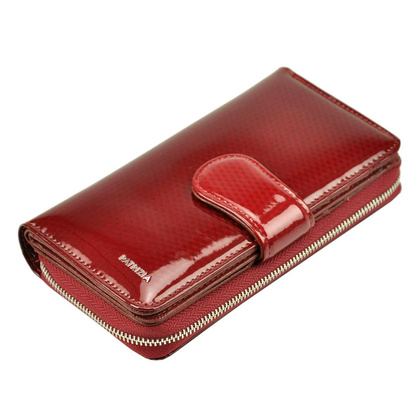 PORTFEL SKÓRZANY PATRIZIA CB-116 RFID CZERWONY