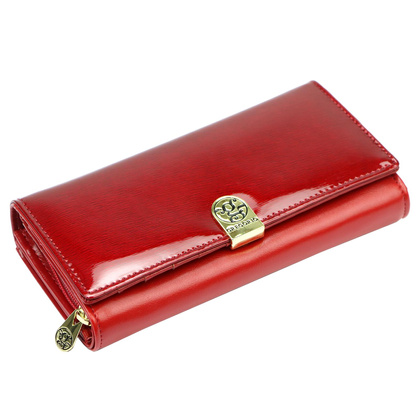 Portfel damski skórzany PELLUCCI NL-106 czerwony