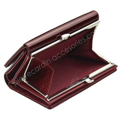 Portfel damski skórzany PIERRE CARDIN 02 LEAF 108 Niebieski