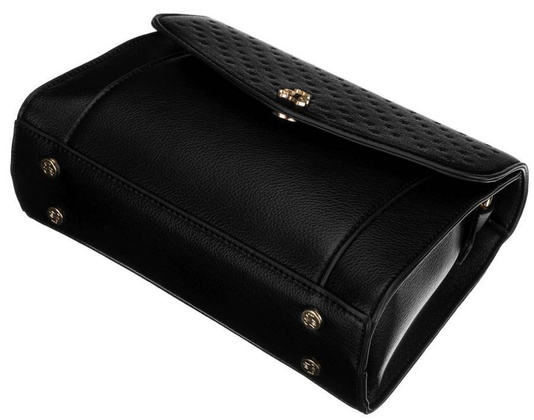 Niewielka listonoszka damska z klapką w ażurowe gwiazdki — LuluCastagnette