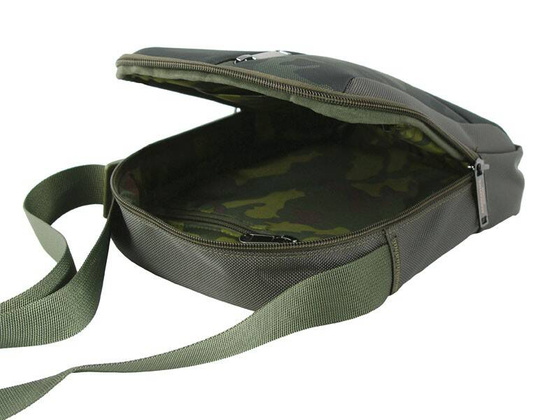 Torba na ramię AERONAUTICA MILITARE Drone Zielona