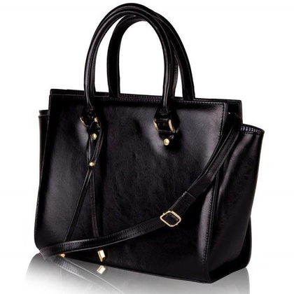 Torebka skórzana KEMER SOLIER FL11 Czarna - min. zamówienie 20 / 50 / 100 szt.