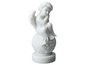 Aniołek siedzący na kuli - alabaster grecki