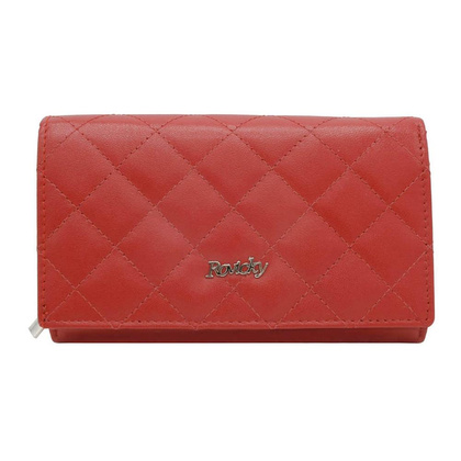 Elegancki portfel z pikowanej skóry naturalnej