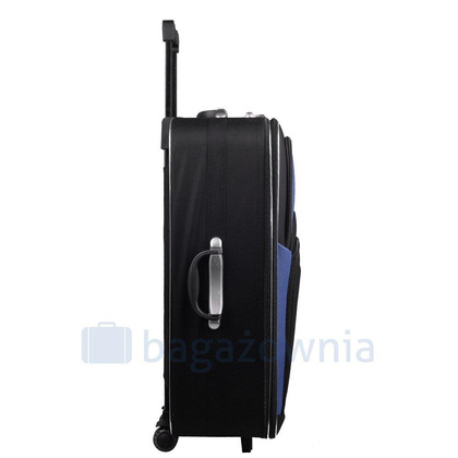 Mała kabinowa walizka PELLUCCI RGL 773 S Czarno Granatowa
