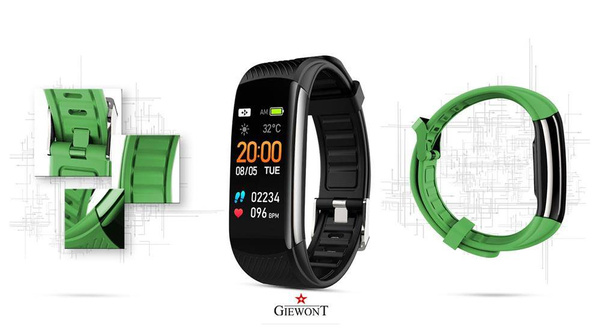 Smartband Giewont GW200-5 + Dodatkowy pasek zielony