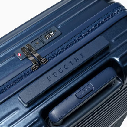 Średnia walizka PUCCINI DALLAS PC034B 7A Granatowa