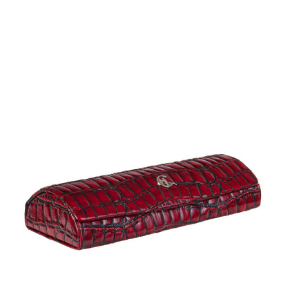 Etui na okulary Canaletto z naturalnej skóry na wzór krokodyla ED107s96
