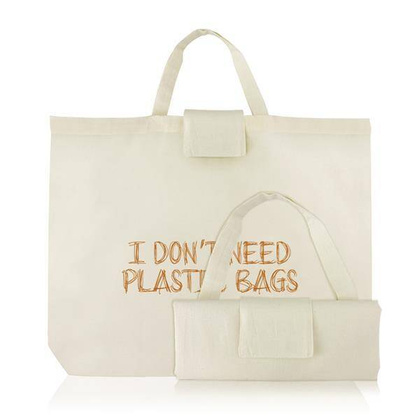 105g 100% Bawełniana składana torba na zakupy / Cotfold