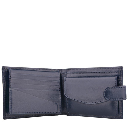 Portfel męski skórzany KEMER M 3 Granatowy - min. zamówienie 20 / 50 / 100 szt.