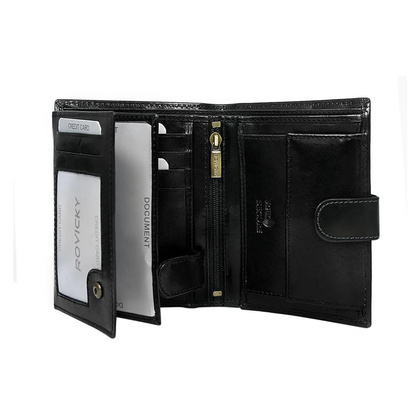 Duży portfel męski ze skóry naturalnej