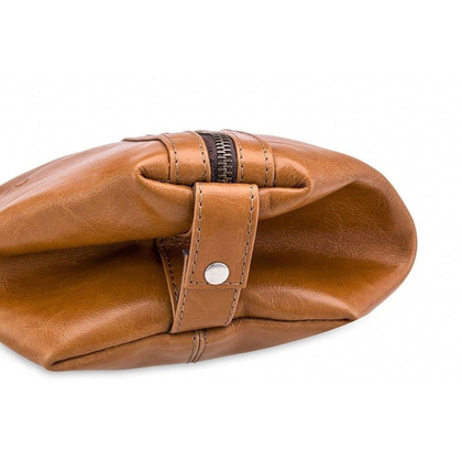 Elegancka skórzana kosmetyczka męska KEMER Perth Carmel - min. zamówienie 20 / 50 / 100 szt.