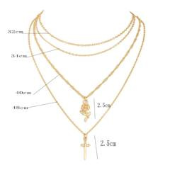 Naszyjnik delikatny multi  N748