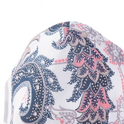 Maseczka ochronna damska 3-warstwowa - wielorazowa - QART PREMIUM - Kwiaty