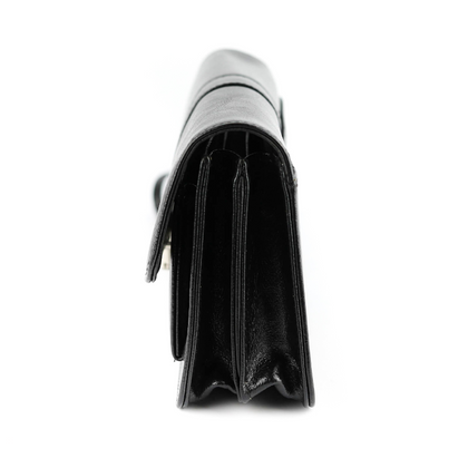 307-Saszetka męska z klapką-czarna KEMER