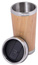 Kubek termiczny BAMBOO DRINK, brązowy, srebrny