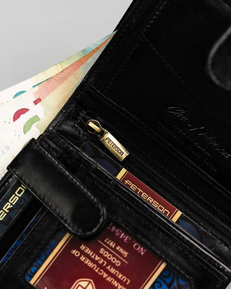 Duży portfel męski z zapięciem na zatrzask