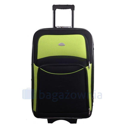 Średnia walizka PELLUCCI RGL 773 M Czarno Zielona