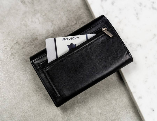 Duży portfel damski z bydlęcej skóry naturalnej