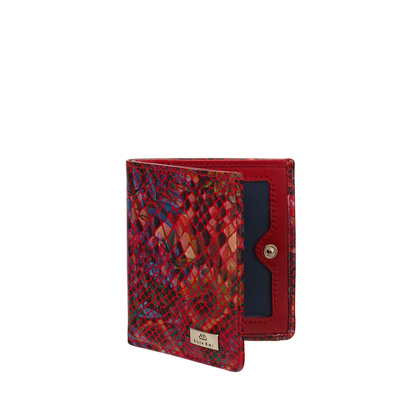 Czerwony mały portfel damski BajuBaj z kolorowej skóry naturalnej – elegancja i praktyczność PD1031s170