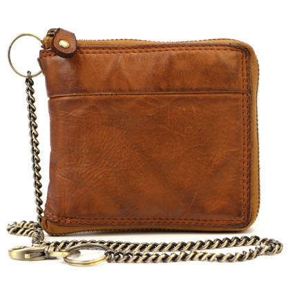 Skórzany damski portfel Gregorio WASH 104B camel-2