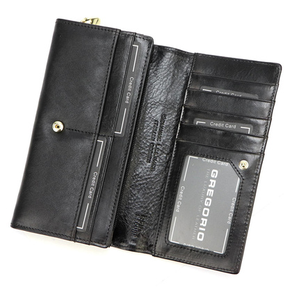 Portfel damski skórzany PELLUCCI IT-106 czarny