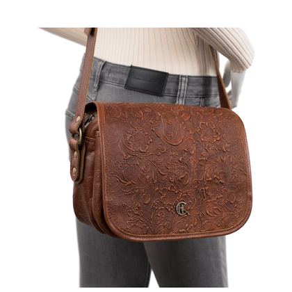 Torebka damska vintage z tłoczeniem Canaletto TD624s300t4