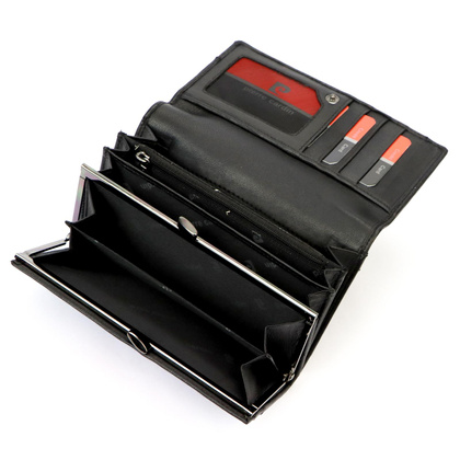 Portfel damski skórzany PIERRE CARDIN TILAK130 455 Czarny