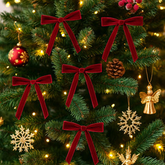 Kokardki, ozdoby świąteczne 13 x 18 cm, zestaw 12 szt. - WOZ39