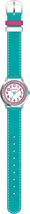 CLOCKODILE Błyszczący zegarek dziewczęcy turkusowy SPARKLE