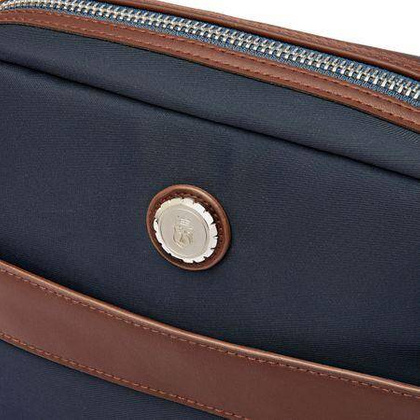 Torba reporterska Button Navy & Brown