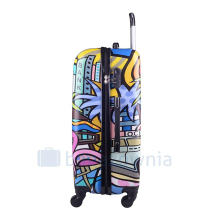 Średnia walizka KEMER RGL PRINT M Picasso Multikolor