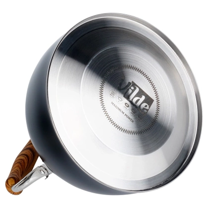 Czajnik z gwizdkiem stalowy czarny 2,5 l