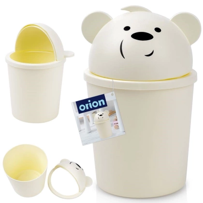 Kosz na śmieci odpady mini łazienkowy stołowy stół miś 1,5 l