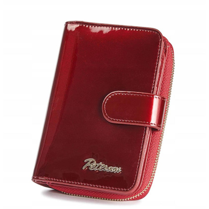 Mały skórzany portfel damski rfid