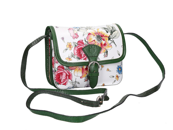 Torebka damska skórzana KEMER 112 FL Zielona